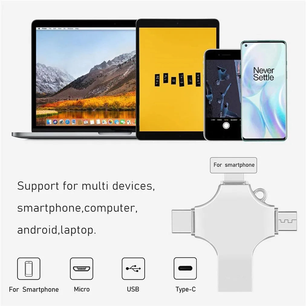 Phone USB Flash Drive 512GB 256GB Photostick High Speed Sticks External Storage Pen Drive 1TB For Phone Copy Photo Videos Files